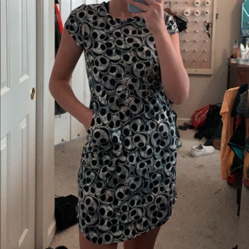 skeleton Lula Roe dress with pockets